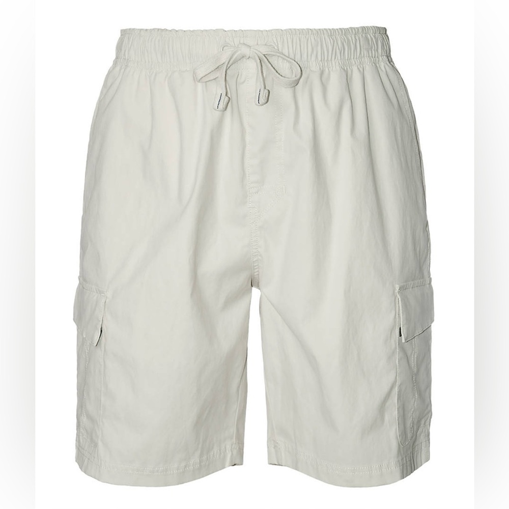 Ocean Current Stretch Cargo Shorts | Beige Utility Pockets | Men’s M | 9” Inseam